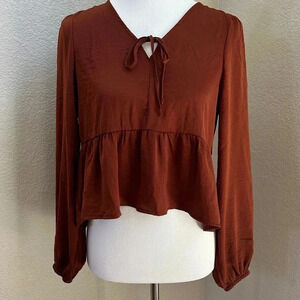 Pink Rose Babydoll Top Blouse